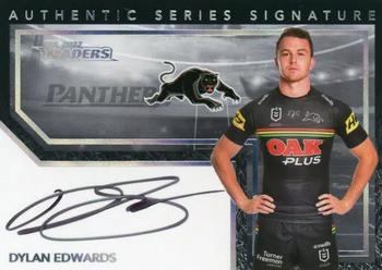 2022 NRL Traders - Authentic Signatures Black #ASB11 Dylan Edwards Front